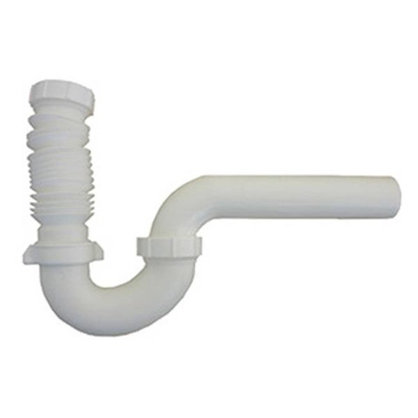 Larsen Supply Co Larsen Supply 03-4235 White Flexible PVC P-Trap - 1.5 in. 661536